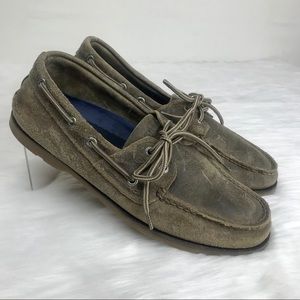Men Sperry Authentic Original Raw Suede Boat Shoe